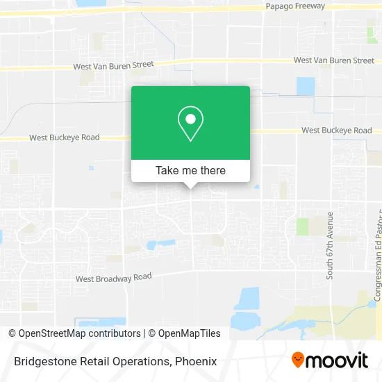 Bridgestone Retail Operations map