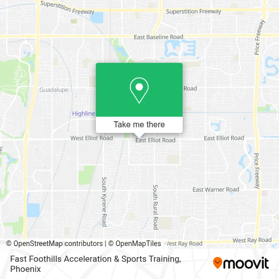 Fast Foothills Acceleration & Sports Training map