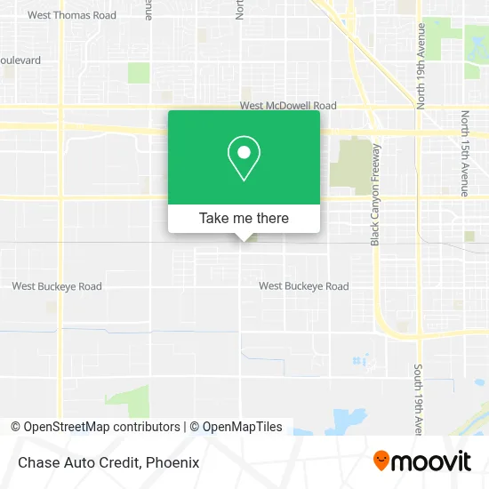 Chase Auto Credit map