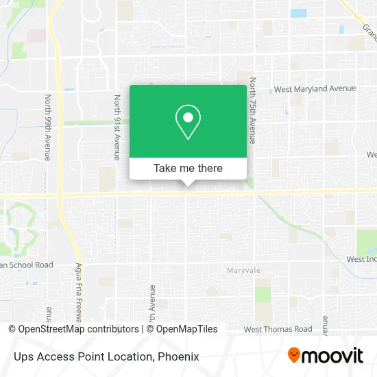 Ups Access Point Location map