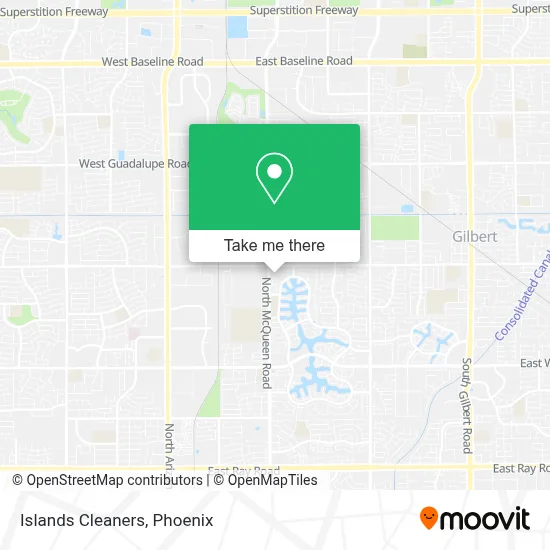 Islands Cleaners map