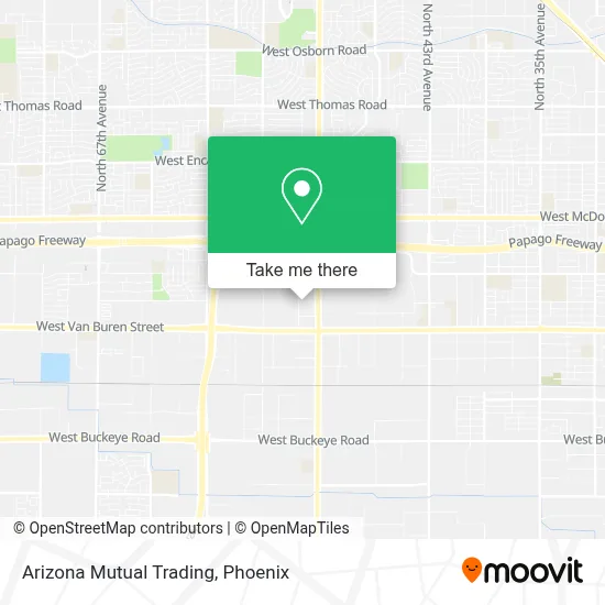 Arizona Mutual Trading map