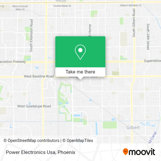 Power Electronics Usa map