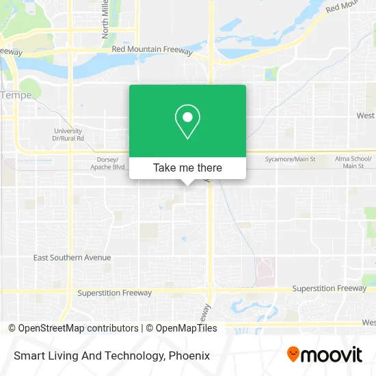 Smart Living And Technology map