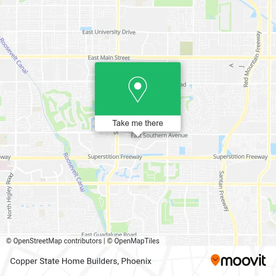 Copper State Home Builders map