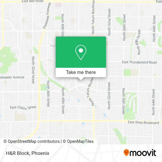 H&R Block map
