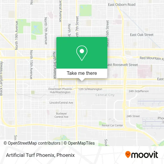 Artificial Turf Phoenix map