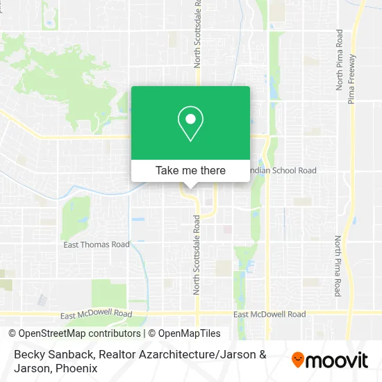 Becky Sanback, Realtor Azarchitecture / Jarson & Jarson map
