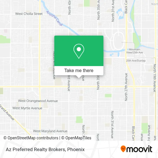 Az Preferred Realty Brokers map