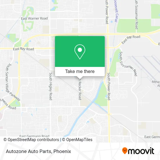Autozone Auto Parts map