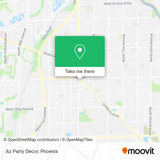 Az Party Decor map