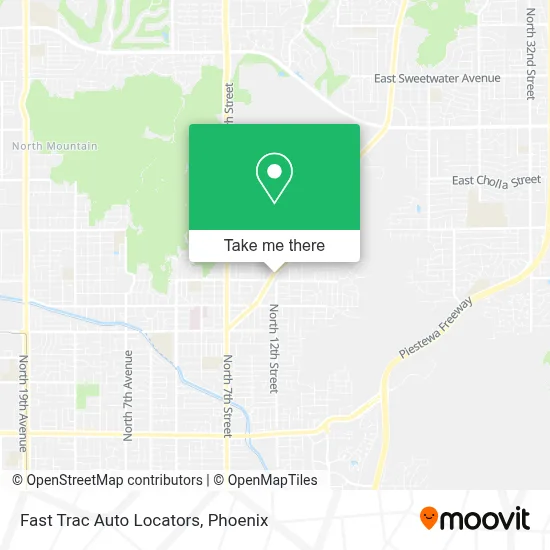 Fast Trac Auto Locators map