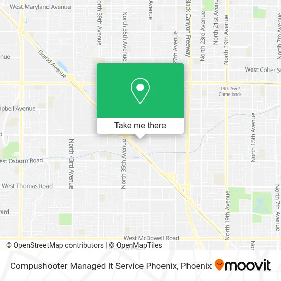 Compushooter Managed It Service Phoenix map