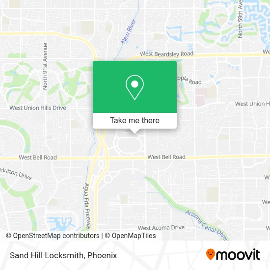 Sand Hill Locksmith map