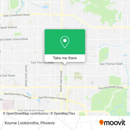 Keyme Locksmiths map