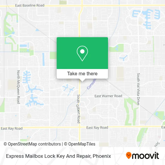 Express Mailbox Lock Key And Repair map