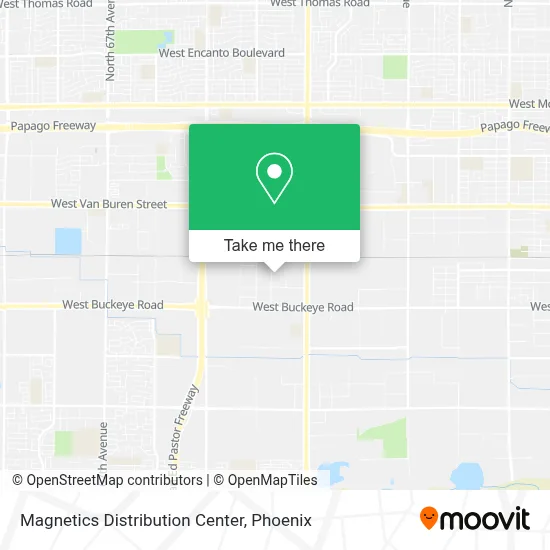 Magnetics Distribution Center map