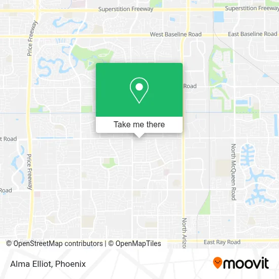 Alma Elliot map