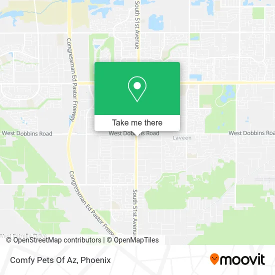 Comfy Pets Of Az map