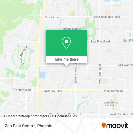 Zap Pest Control map