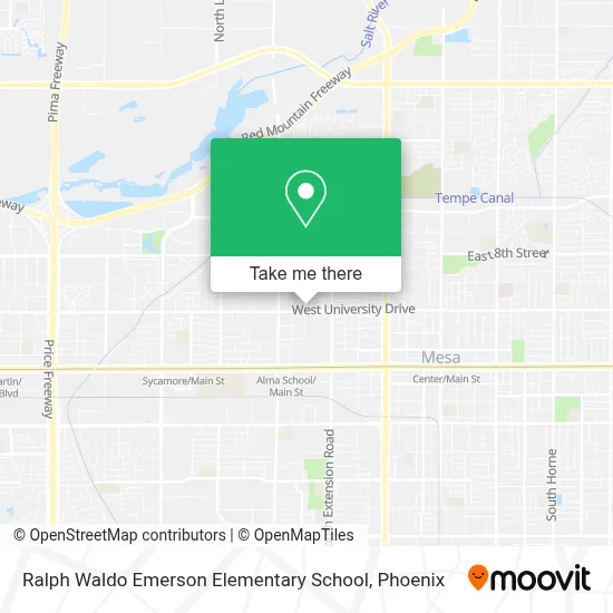 Ralph Waldo Emerson Elementary School map
