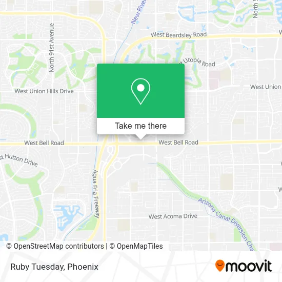 Ruby Tuesday map