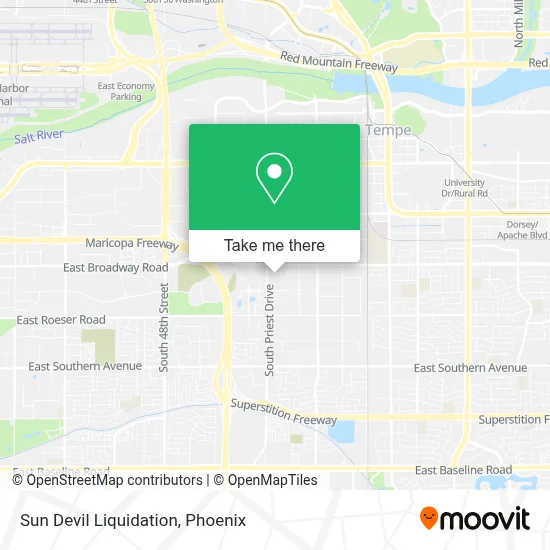 Sun Devil Liquidation map
