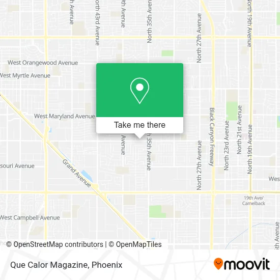 Que Calor Magazine map