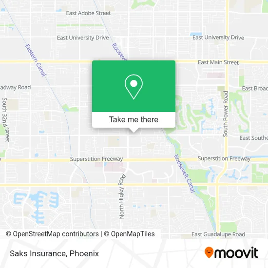 Saks Insurance map