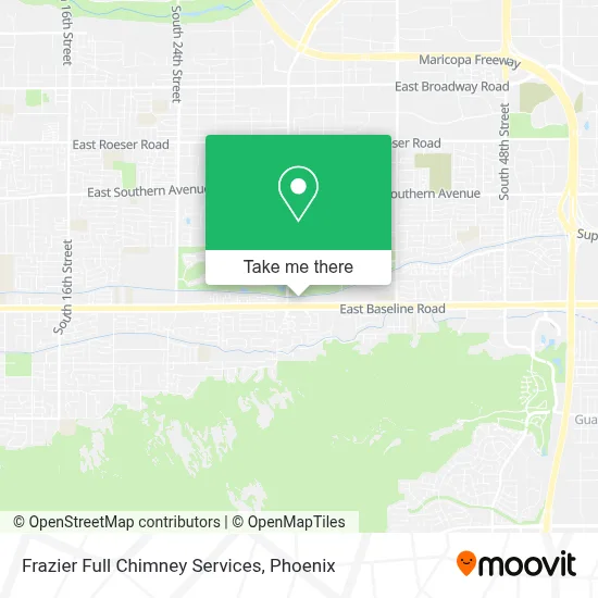 Frazier Full Chimney Services map