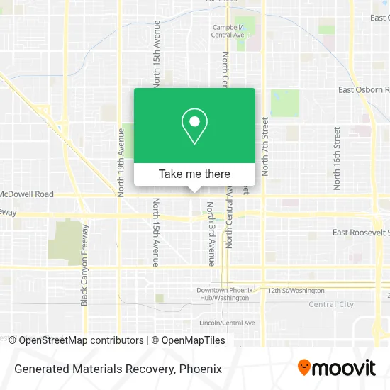 Generated Materials Recovery map