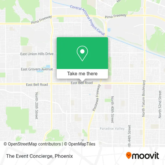 The Event Concierge map