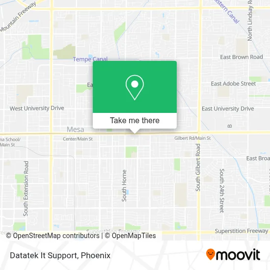 Datatek It Support map