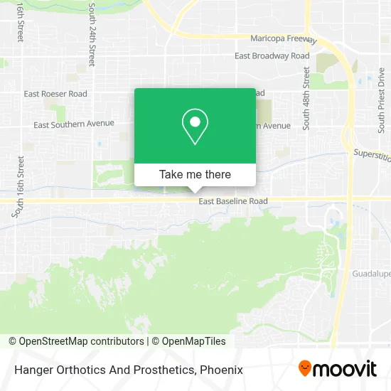 Hanger Orthotics And Prosthetics map
