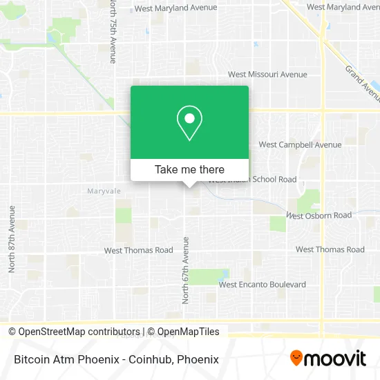 Bitcoin Atm Phoenix - Coinhub map
