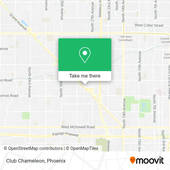 Club Chameleon map