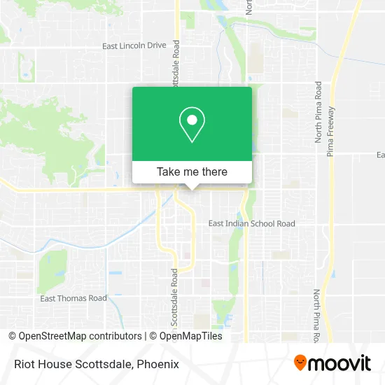 Riot House Scottsdale map