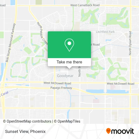 Sunset View map
