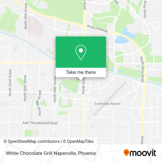White Chocolate Grill Naperville map