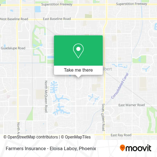 Farmers Insurance - Eloisa Laboy map