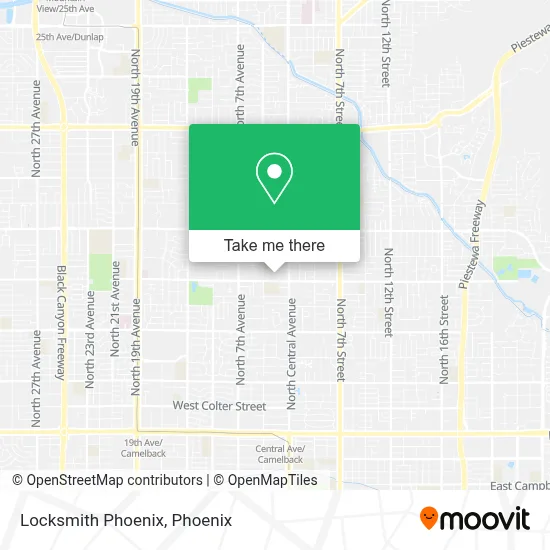 Locksmith Phoenix map