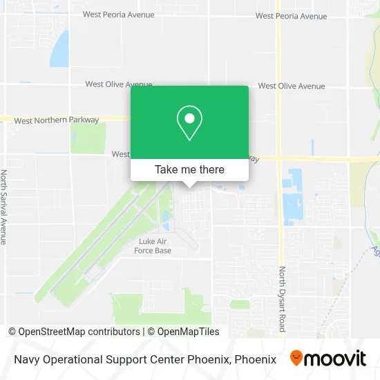 Navy Operational Support Center Phoenix map
