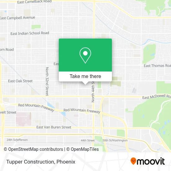 Tupper Construction map