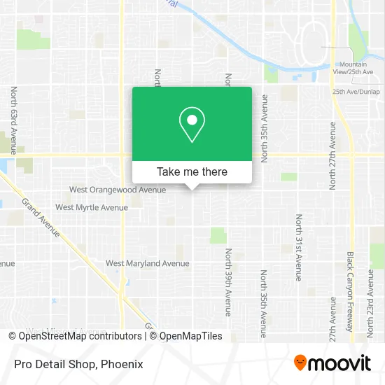 Pro Detail Shop map