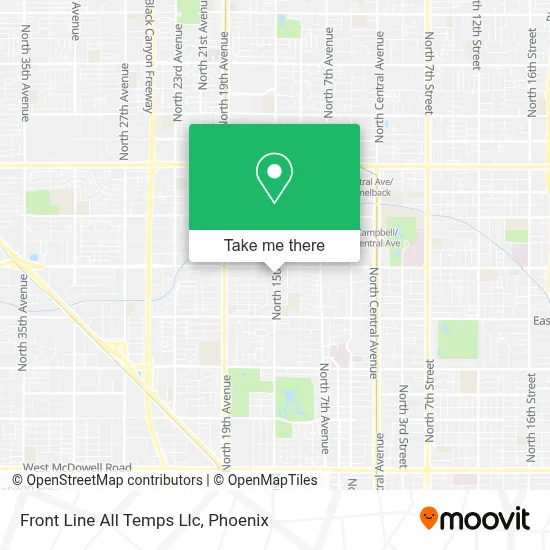 Front Line All Temps Llc map