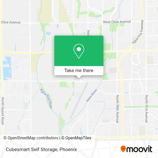 Cubesmart Self Storage map