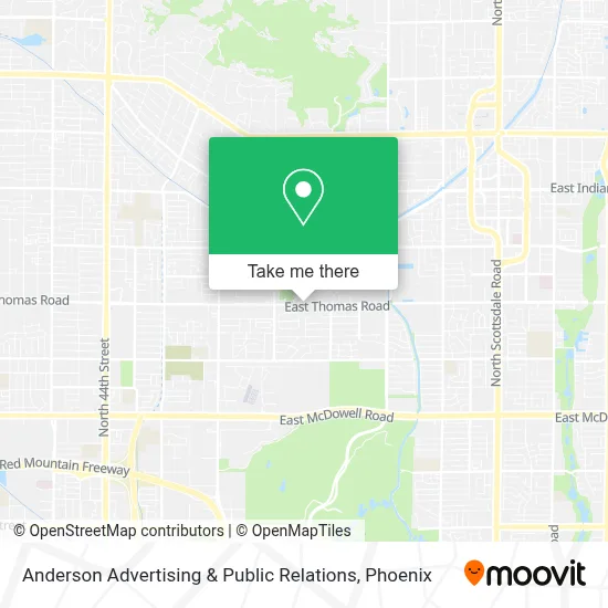 Anderson Advertising & Public Relations map