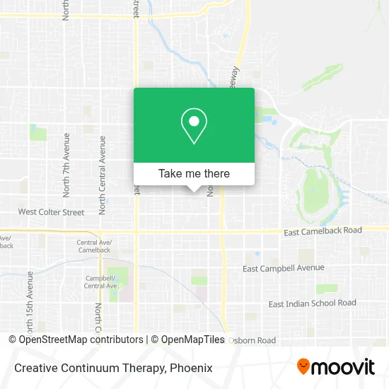 Creative Continuum Therapy map