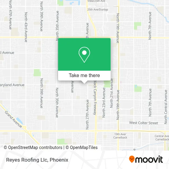 Reyes Roofing Llc map