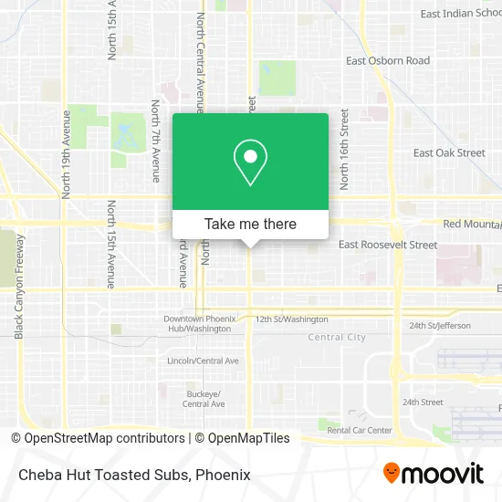 Cheba Hut Toasted Subs map